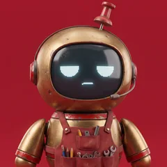 Tack, the small brass robot