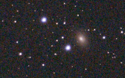 After: the end of the trail is gone and NGC 3077 looks the same